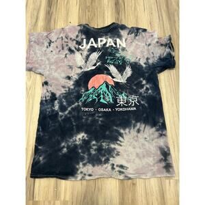 American Outdoors Men's T-shirt M TieDye Mountain Japan Tokyo Yokohama Osaka